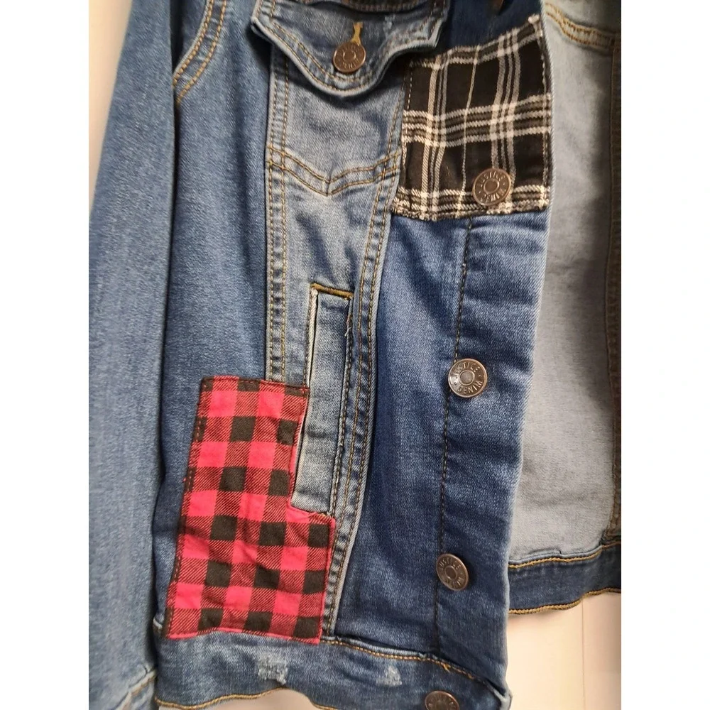 Girls Justice Patchwork Denim Jacket. Size‎ Small